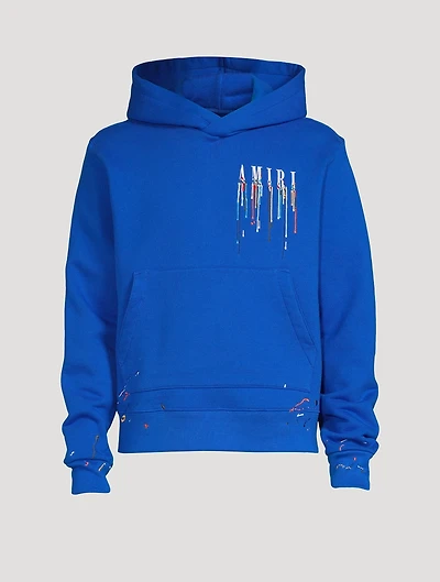 Paint Drip Logo Cotton Hoodie