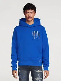 Paint Drip Logo Cotton Hoodie