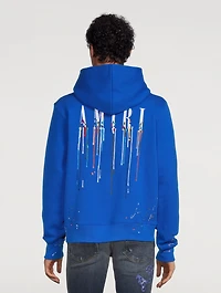 Paint Drip Logo Cotton Hoodie