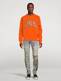 Cotton Sweatshirt With Bandana Applique