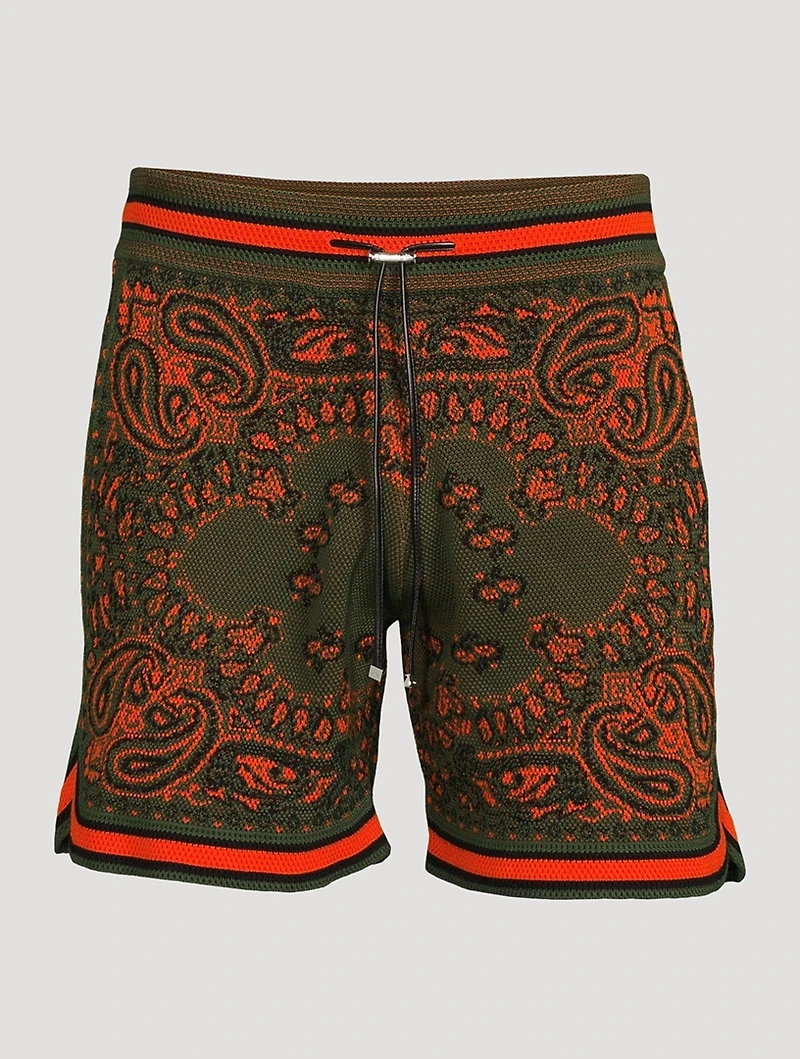 Cotton And Cashmere Bandana Shorts