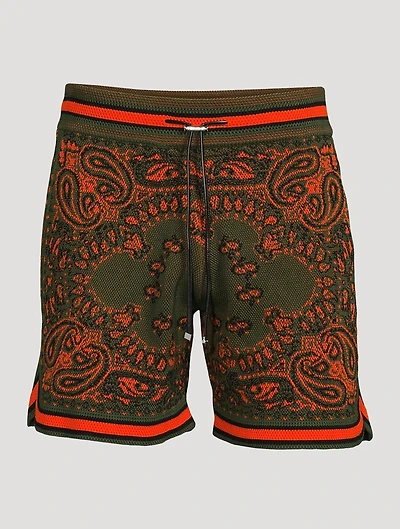 Cotton And Cashmere Bandana Shorts