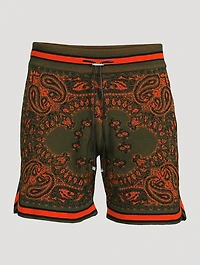 Cotton And Cashmere Bandana Shorts
