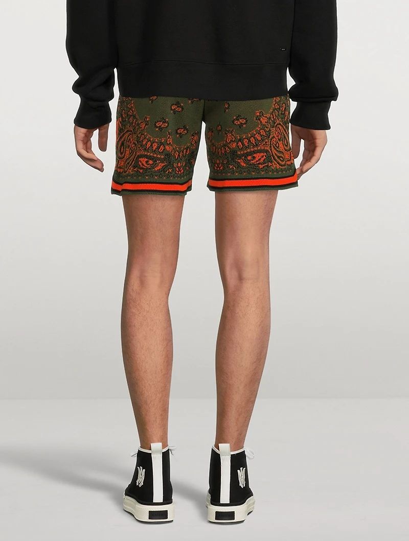 Cotton And Cashmere Bandana Shorts