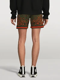 Cotton And Cashmere Bandana Shorts