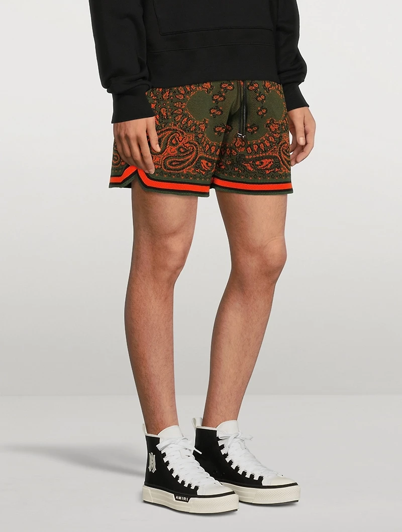 Cotton And Cashmere Bandana Shorts