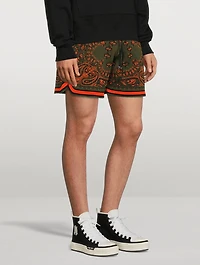 Cotton And Cashmere Bandana Shorts