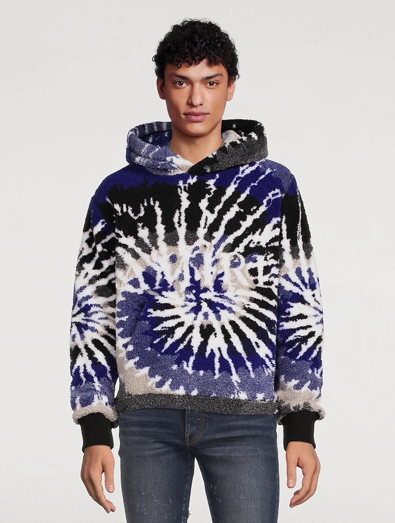 Tie Dye Polar Fleece Hoodie