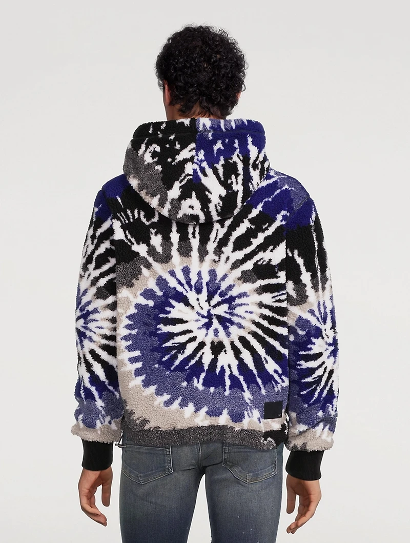 Tie Dye Polar Fleece Hoodie