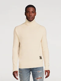 Cashmere Funnel-Neck Sweater