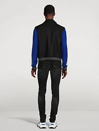 Bones Wool-Blend Varsity Jacket