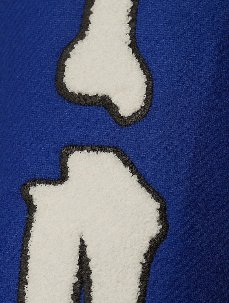 Bones Wool-Blend Varsity Jacket