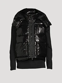Down Puffer Vest With Back Logo