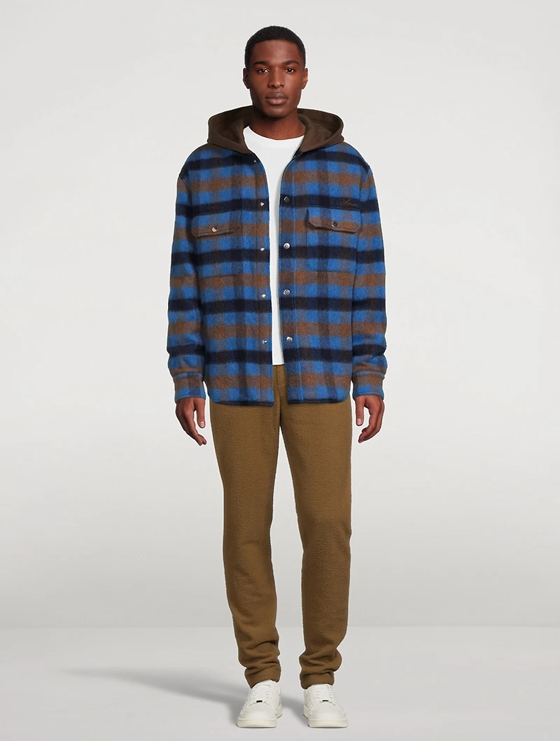 Wool-Blend Track Pants