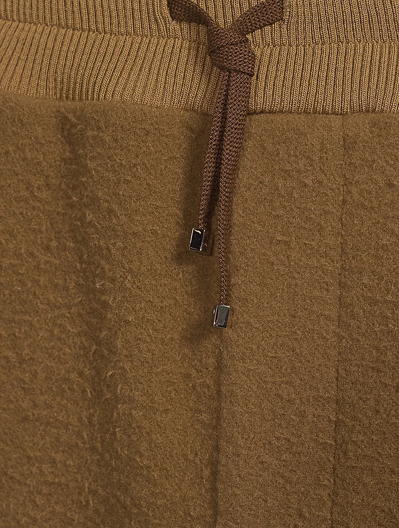 Wool-Blend Track Pants