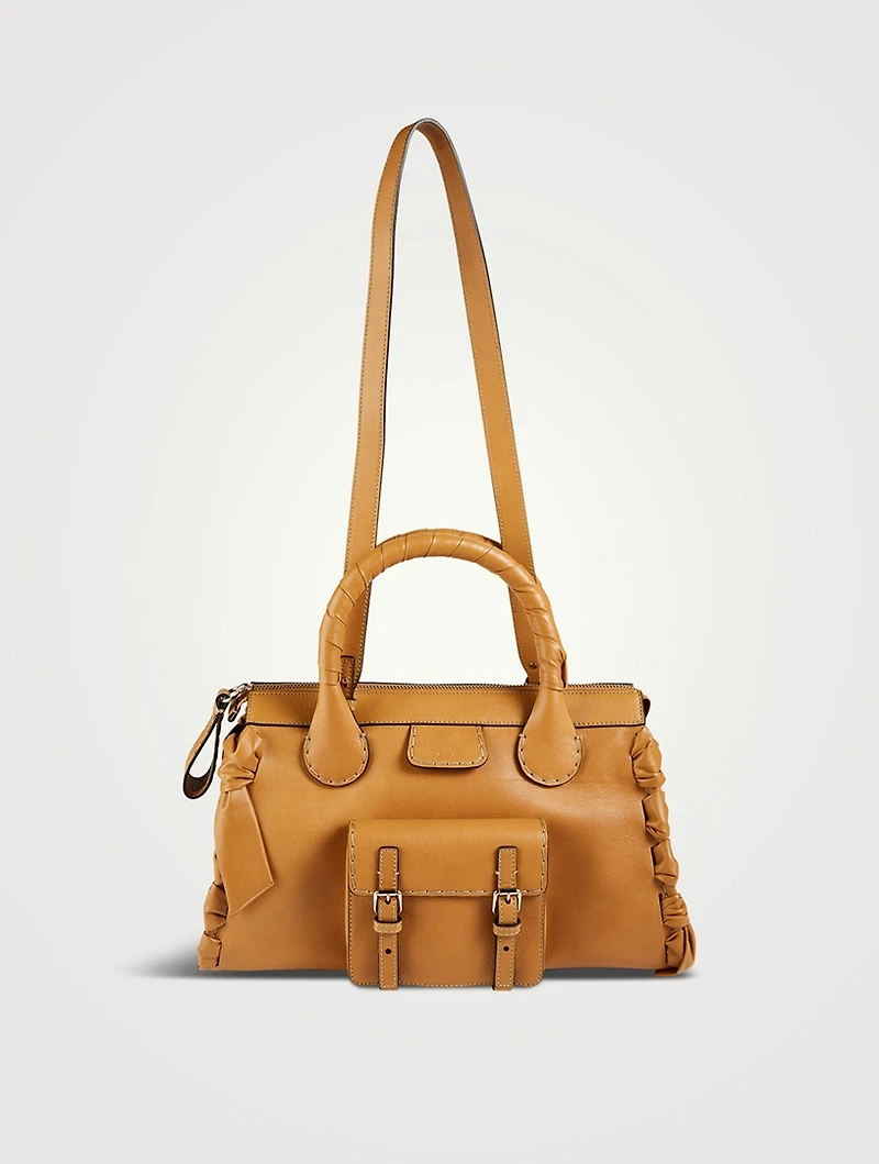 Large Edith Leather Satchel