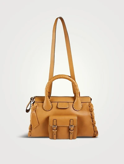 Large Edith Leather Satchel