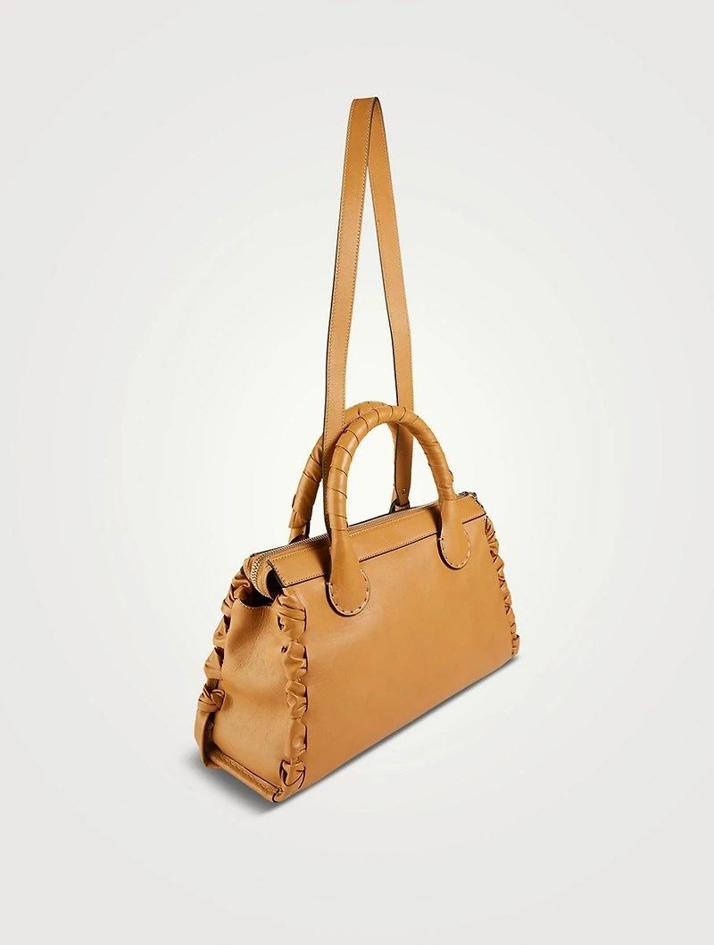 Large Edith Leather Satchel