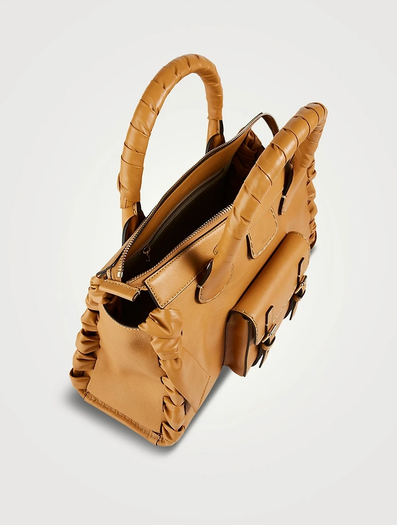 Large Edith Leather Satchel