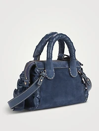 Mini Edith Suede Satchel
