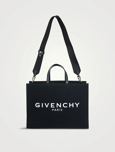 Medium G Tote Canvas Bag