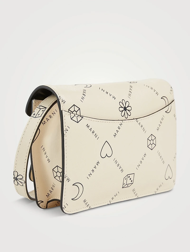Trunk Leather Bag In Logo Print