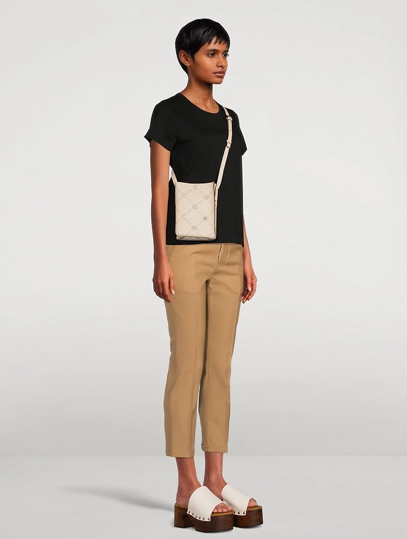 Nano Museo Leather Tote Bag In Logo Print