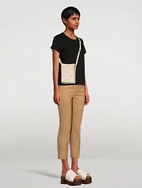 Nano Museo Leather Tote Bag In Logo Print