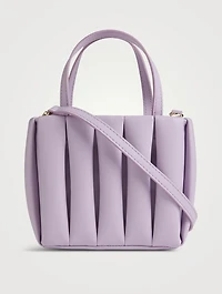 Aria Pleated Vegan Leather Tote Bag