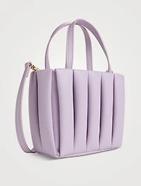 Aria Pleated Vegan Leather Tote Bag