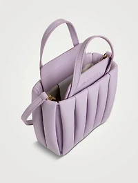Aria Pleated Vegan Leather Tote Bag