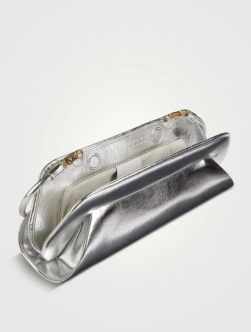 Dioni Metallic Vegan Leather Shoulder Bag