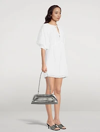 Dioni Metallic Vegan Leather Shoulder Bag