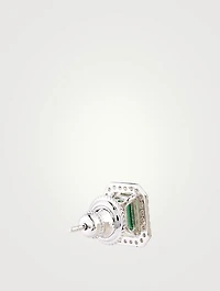 Eton Emerald Borderset Stud Earrings