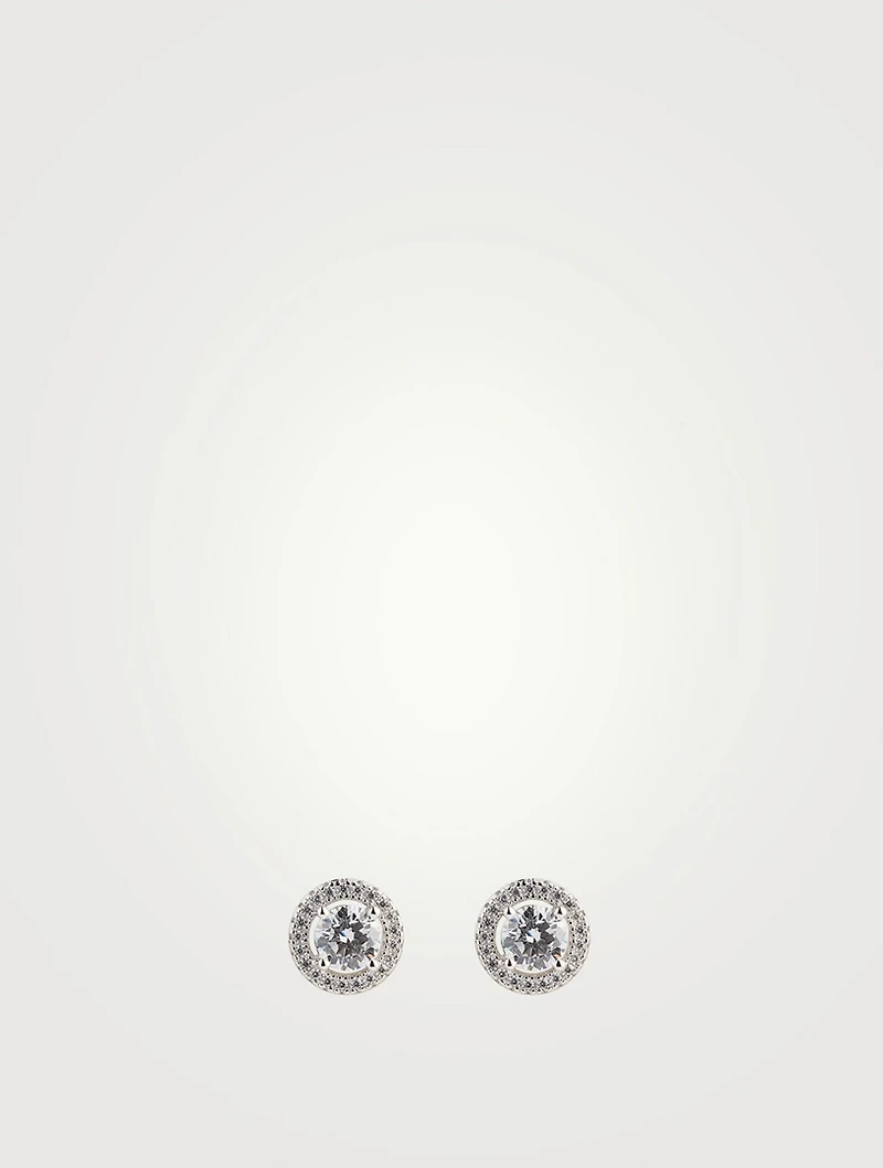Gwen Round Borderset Stud Earrings