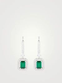 Moxie Emerald-Cut Drop Earrings
