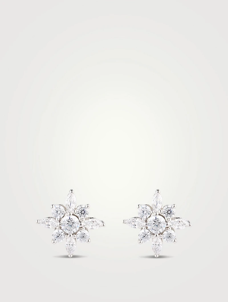 Snowflower Stud Earrings