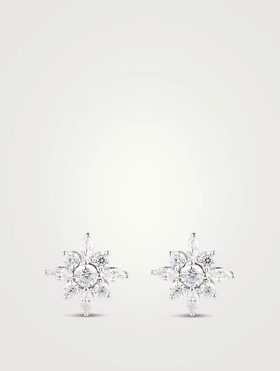 Snowflower Stud Earrings