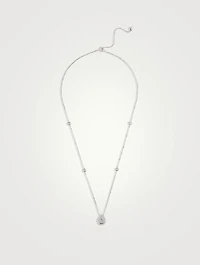 Emile Pear Borderset Pendant Necklace