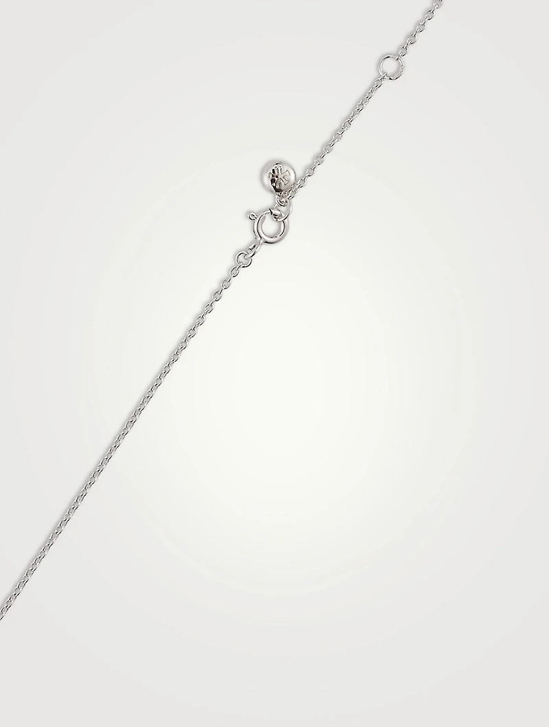 Gwen Round Borderset Pendant Necklace