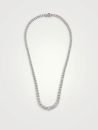 Taryn Round Prong Line Necklace