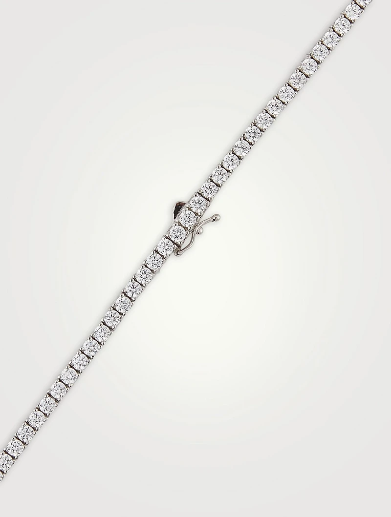 Taryn Round Prong Line Necklace