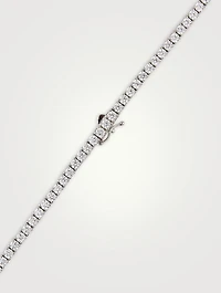 Taryn Round Prong Line Necklace