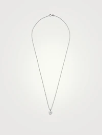 9K White Gold Camden Heart Pendant Necklace