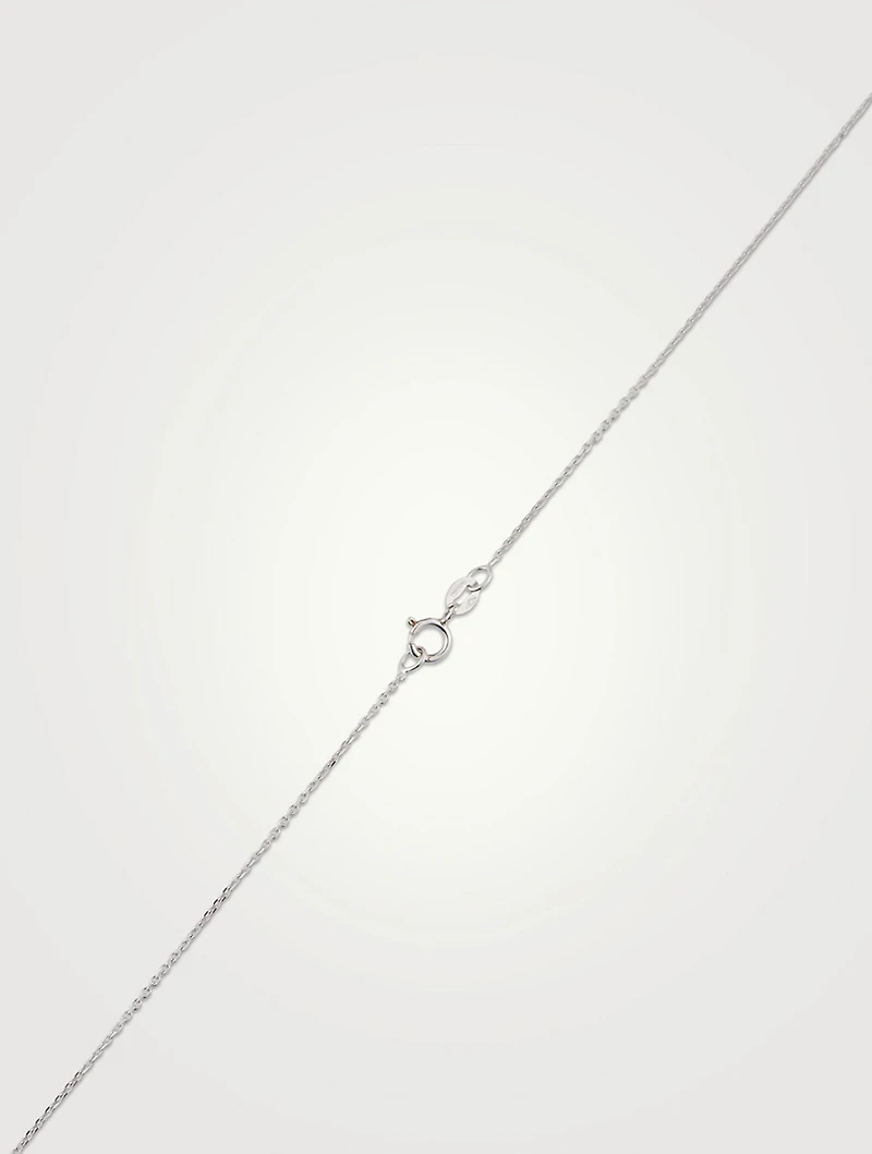 9K White Gold Camden Heart Pendant Necklace