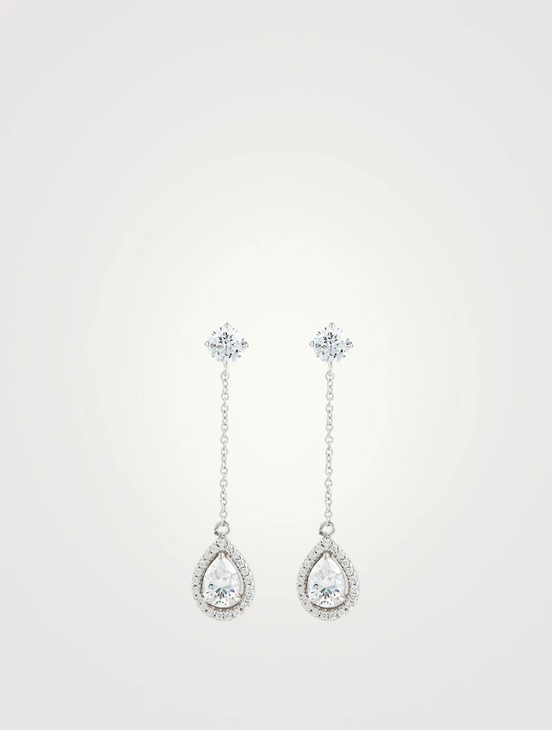 Bee Pear Borderset Drop Earrings