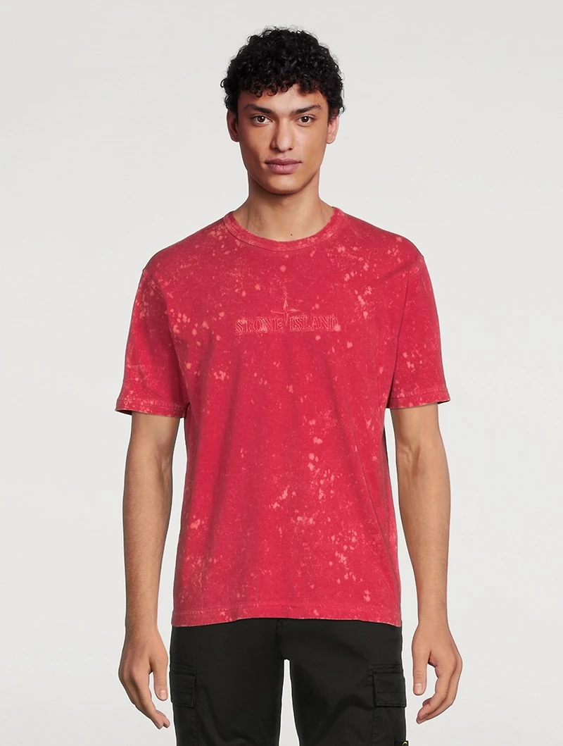 Cotton T-Shirt With Off-Dye OVD Treatment