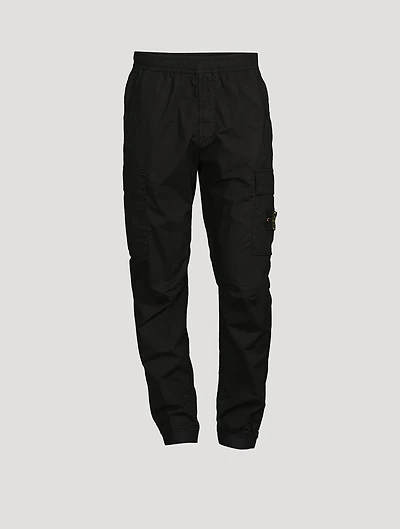 Garment-Dyed Stretch Cotton Tela Pants