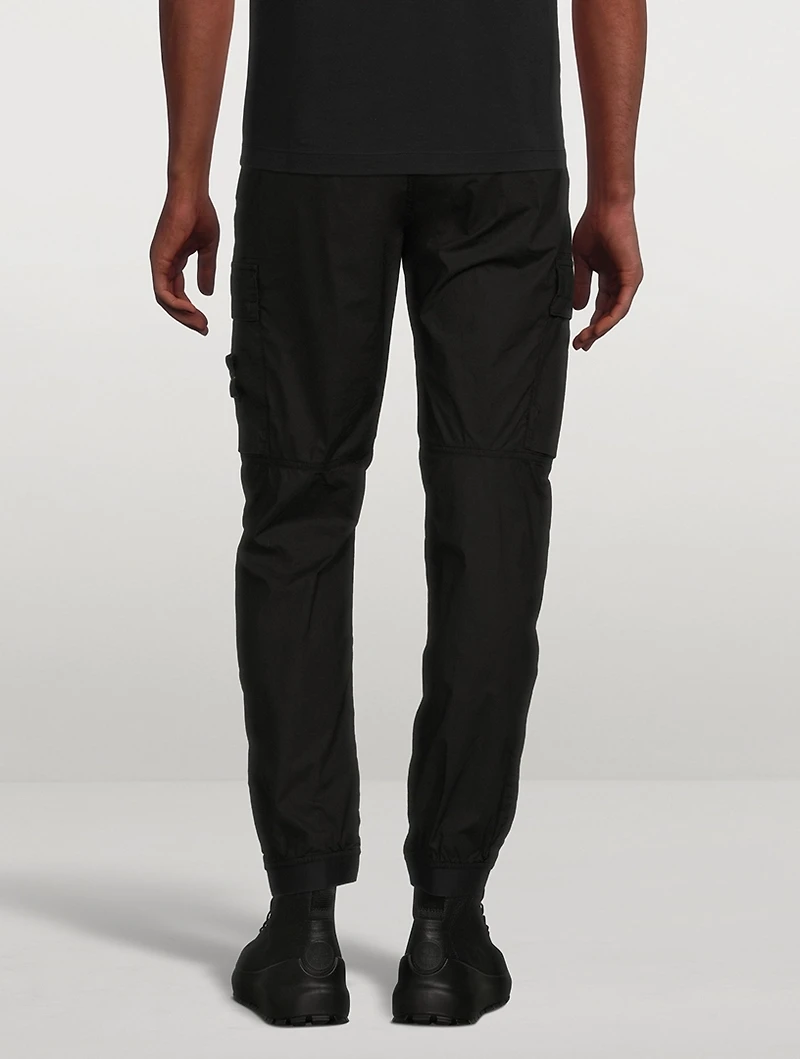 Garment-Dyed Stretch Cotton Tela Pants