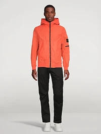 Nylon Zip Jacket With Hood